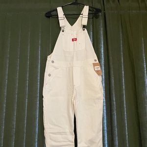White Dickies Overalls - XS